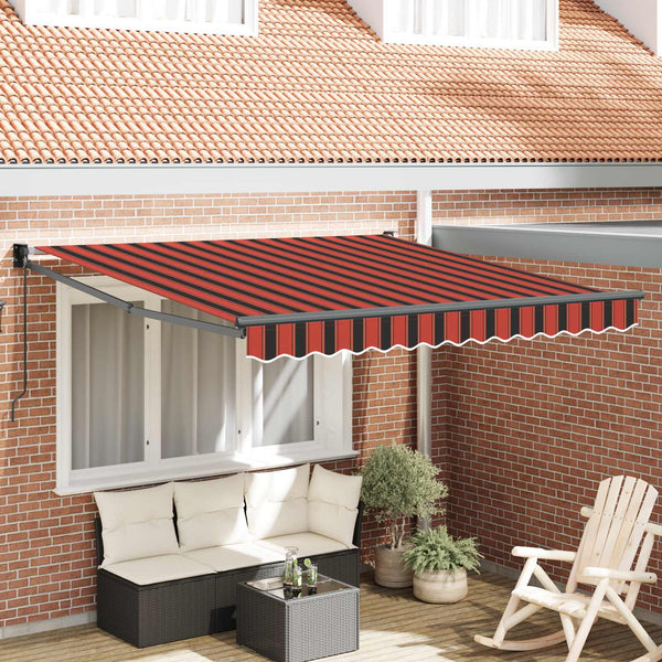 Einziehbare Markise Orange Braun 300x250 cm