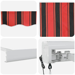 Orange-Braune Markise 300x250 cm