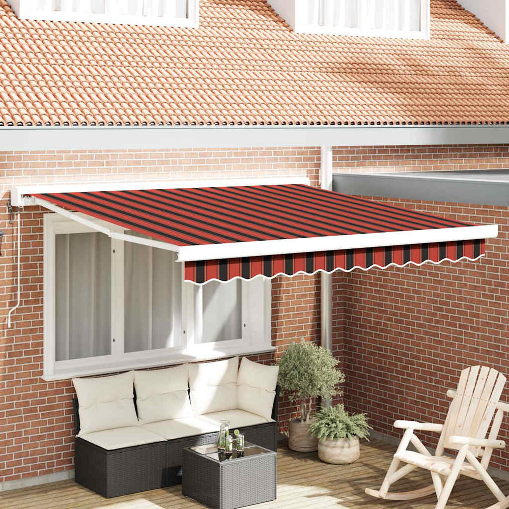 Orange-Braune Markise 300x250 cm
