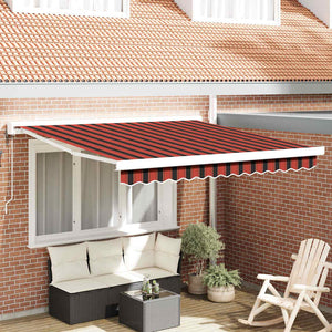 Orange-Braune Markise 300x250 cm