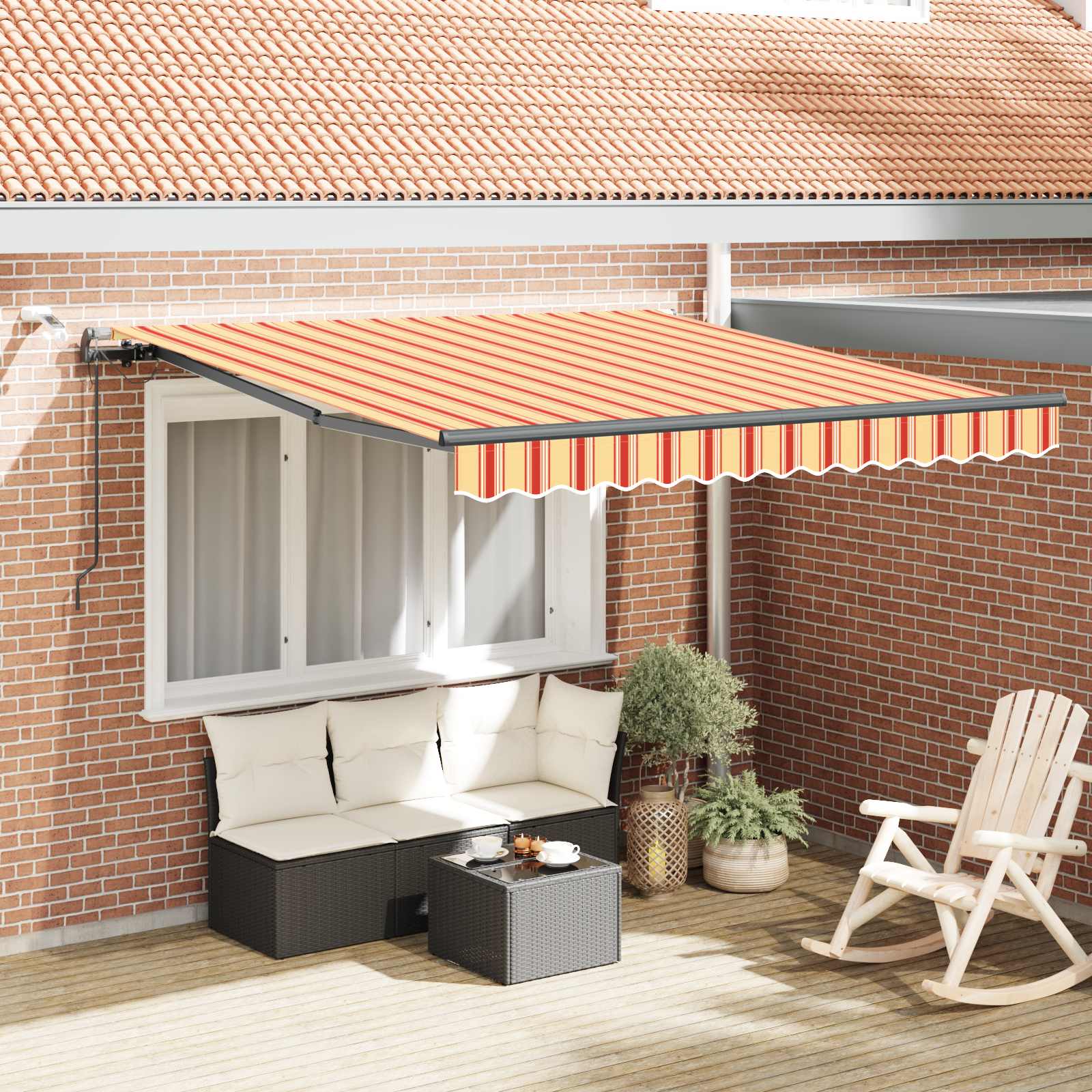 Gelb-Orange Markisenstoff 300x250cm