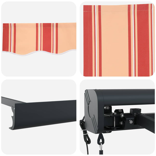 Gelb-Orange Markise 300x250 cm