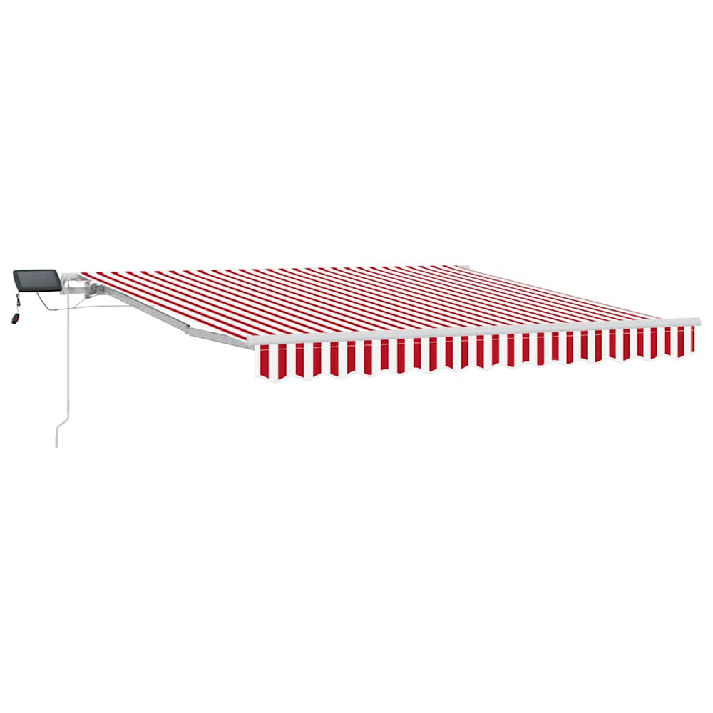 Einziehbare Markise, Rot/Weiß, 300x250 cm