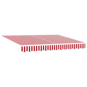Einziehbare Markise, Rot/Weiß, 300x250 cm