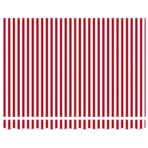 Elektrische Markise, ausziehbar, Rot/Weiß, 300x250cm