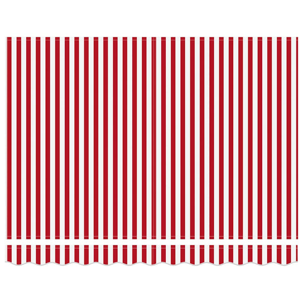 Elektrische Markise, ausziehbar, Rot/Weiß, 300x250cm