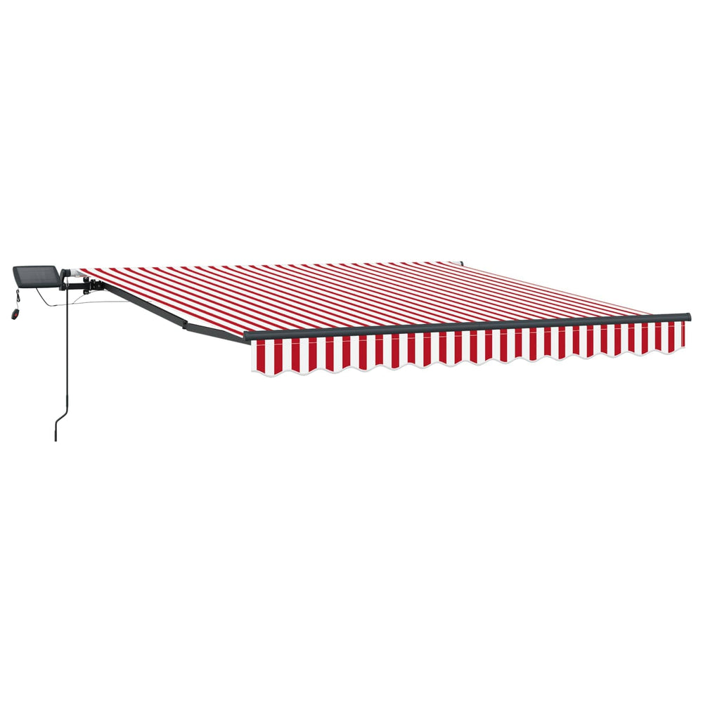 Einziehbare Markise Rot/Weiß 300x250 cm