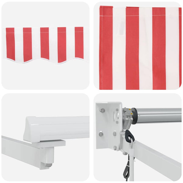 Elektrische Markise, Ausziehbar, Rot, 300x250 cm