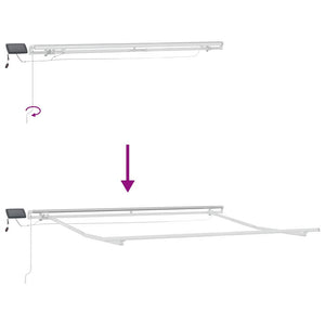 Einziehbare Markise Mehrfarbig 300x250 cm