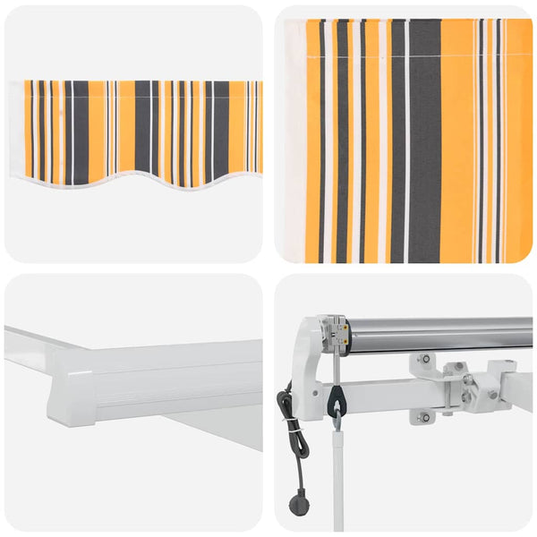 Elektrische Markise, Ausziehbar, Mehrfarbig, 300x250 cm