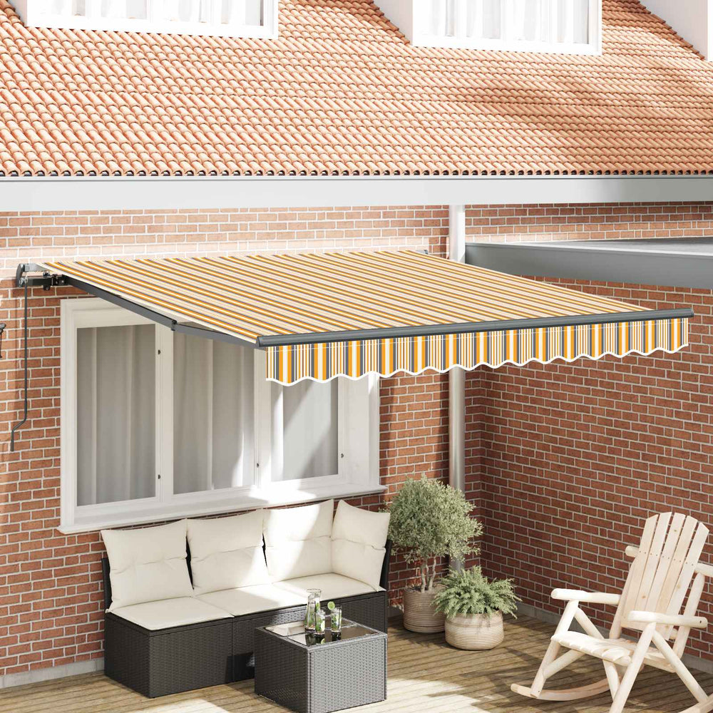 Einziehbare Markise, Mehrfarbig, 300x250cm