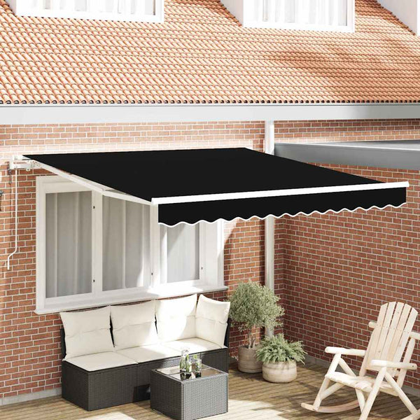 Elektrische Markise, Ausziehbar, 300x250cm, Schwarz