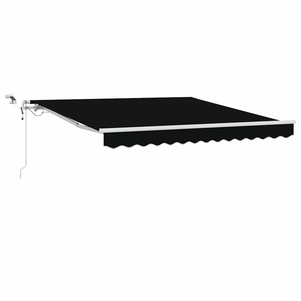 Einziehbare Markise, Schwarz, 300x250 cm