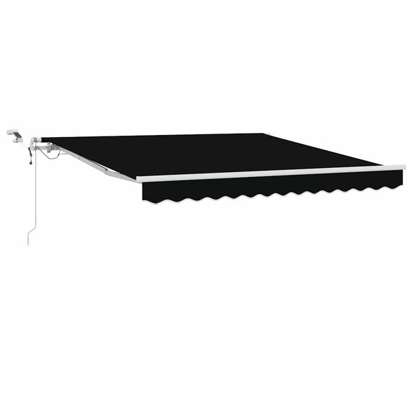 Einziehbare Markise, Schwarz, 300x250 cm