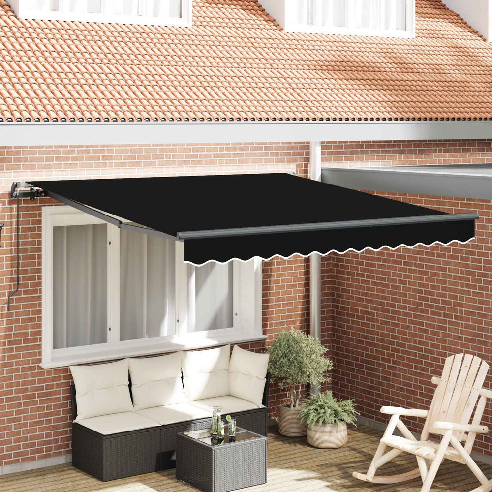 Einziehbare Markise, 300x250 cm, Schwarz