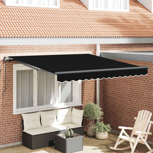 Einziehbare Markise, 300x250 cm, Schwarz