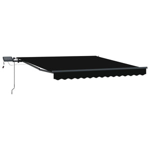 Einziehbare Markise Schwarz 300x250 cm