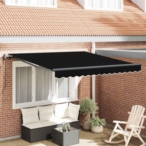 Einziehbare Markise, 300x250cm, Schwarz