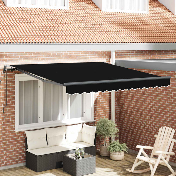 Einziehbare Markise, 300x250cm, Schwarz