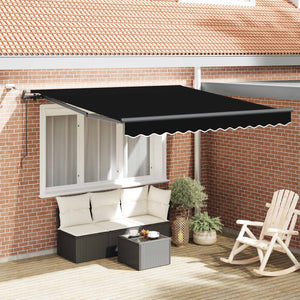 Markisenstoff Schwarz 300x250 cm