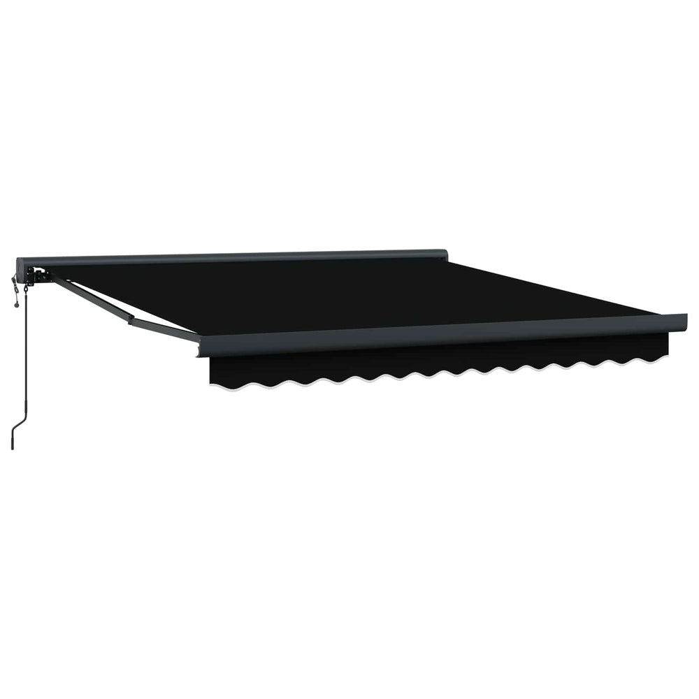 Schwarze Markise 300x250 cm