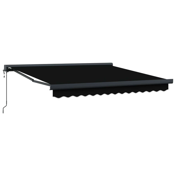 Schwarze Markise 300x250 cm