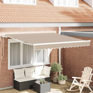 Elektrische Markise, Ausziehbar, Beige, 300x250cm