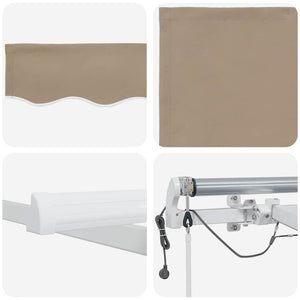 Einziehbare Markise Beige 300x250 cm