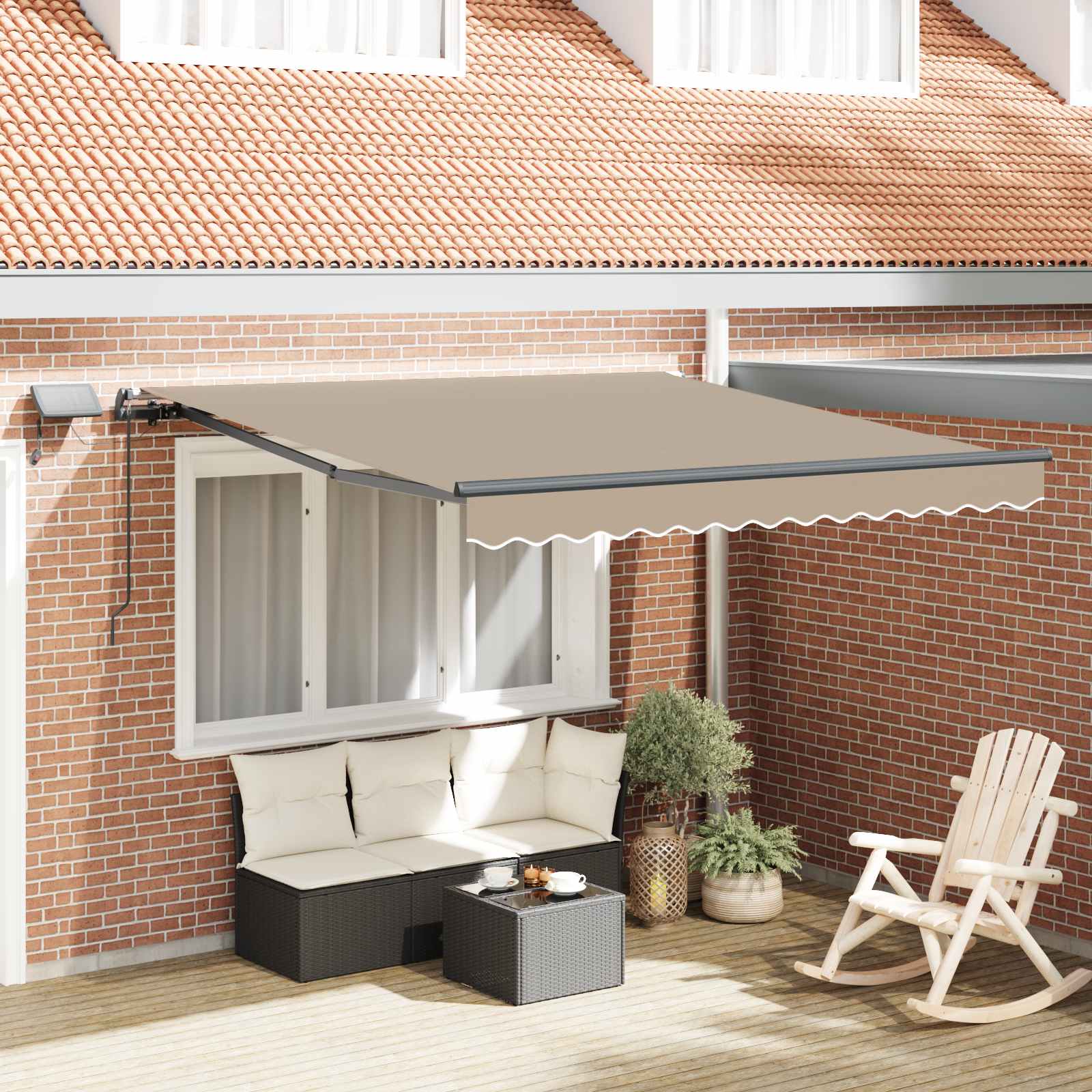 Einziehbare Markise Beige 300x250 cm