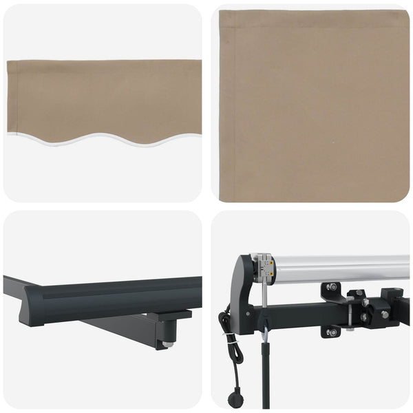Einziehbare Markise Beige 300x250 cm