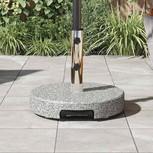 Granit Sonnenschirmständer Grau Ø 45 cm