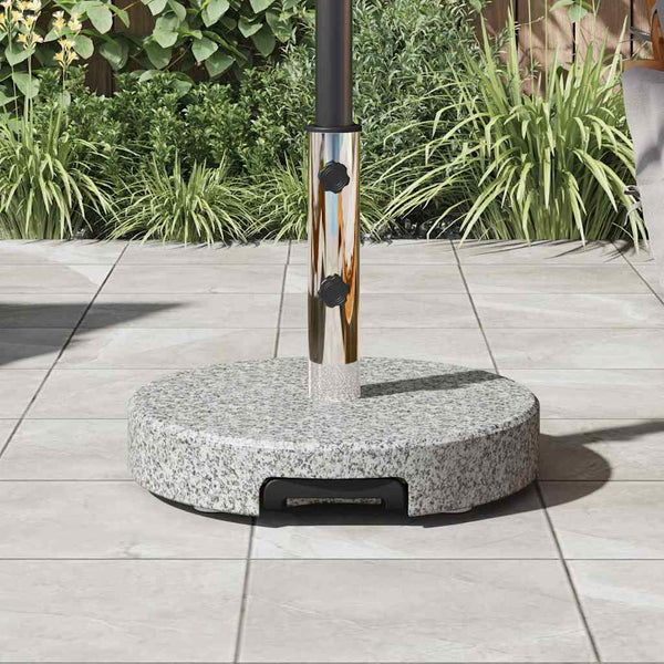 Granit Sonnenschirmständer Grau Ø 45 cm