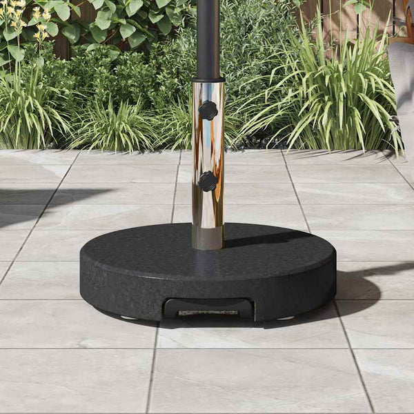 Granit Sonnenschirmständer Schwarz Ø 45cm