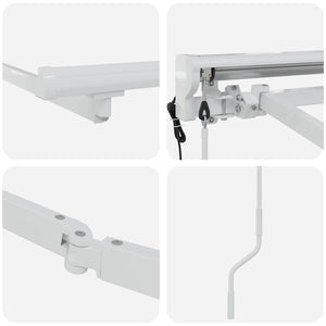 Verstellbarer Markisenrahmen 2,5x2m, Weiß
