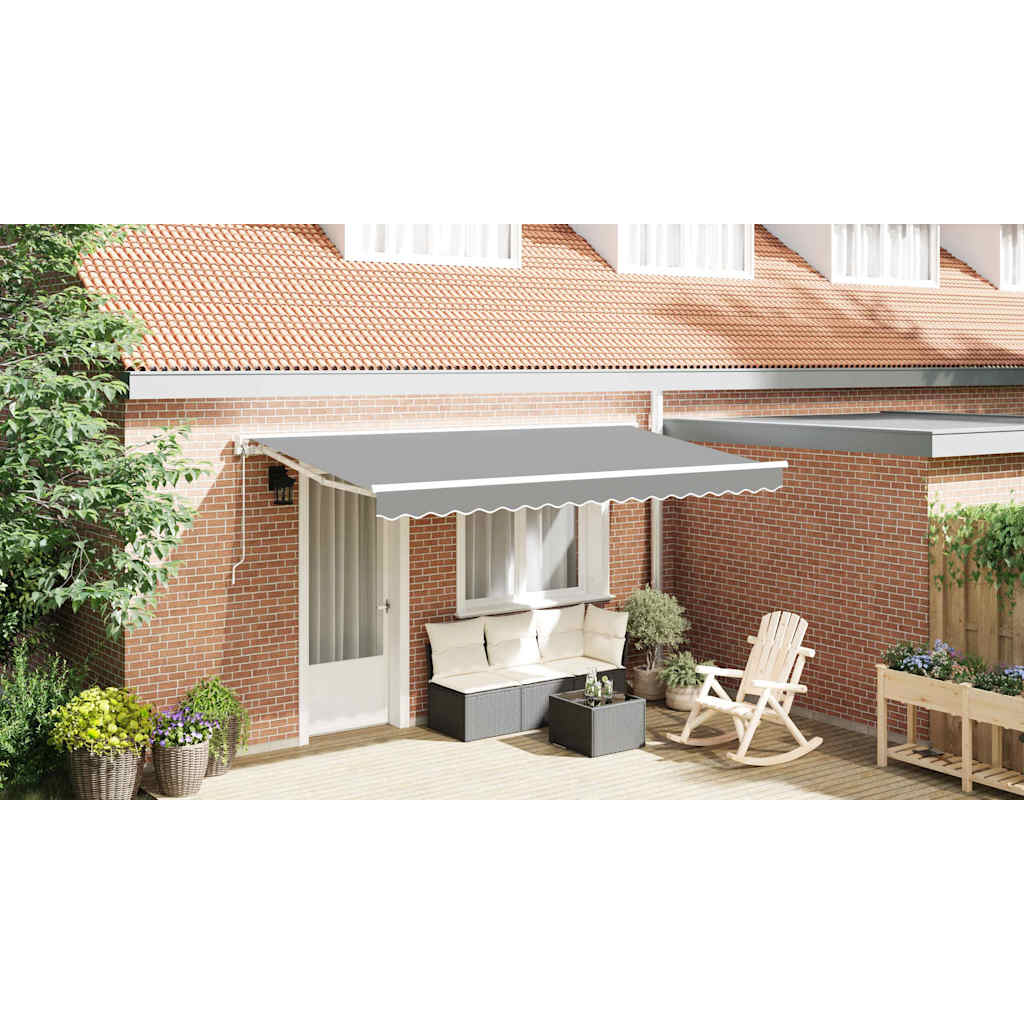 Verstellbarer Markisenrahmen Weiß 4x2m