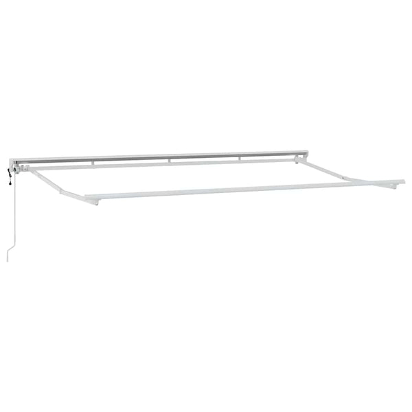 Verstellbarer Markisenrahmen Weiß 4x2m
