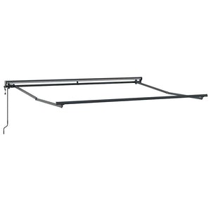 Verstellbarer Markisenrahmen Anthrazit 3,5x2,5m
