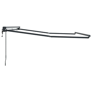 Verstellbarer Markisenrahmen Anthrazit 3,5x2,5m