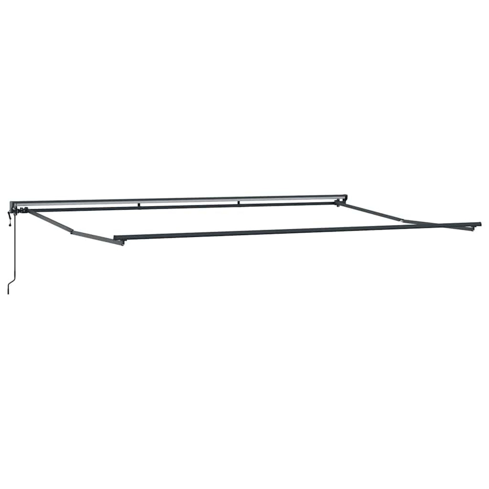 Verstellbarer Markisenrahmen Anthrazit 5x3 m
