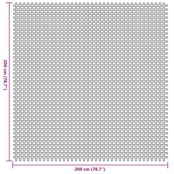 Zeltteppich Anthrazit 200x200 cm