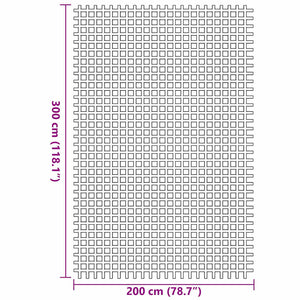 Zeltteppich Anthrazit 300x200 cm