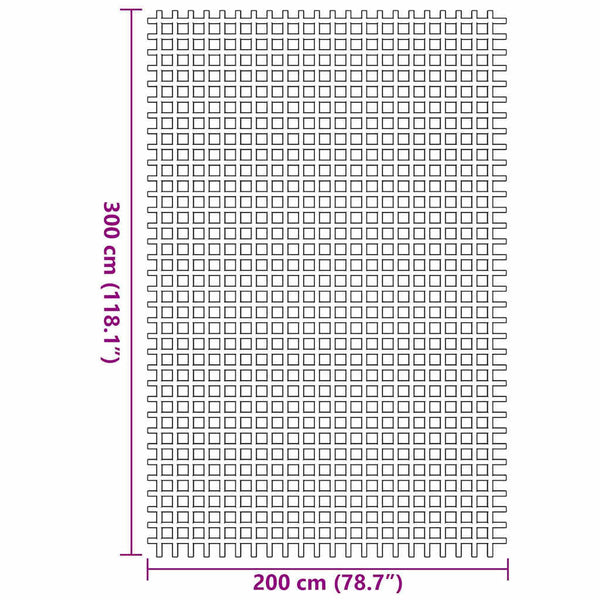 Zeltteppich Anthrazit 300x200 cm