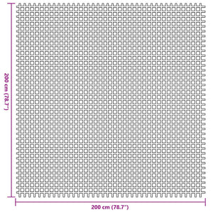 Blauer Zeltteppich 200x200 cm