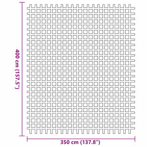Blauer Zeltteppich 400x350 cm