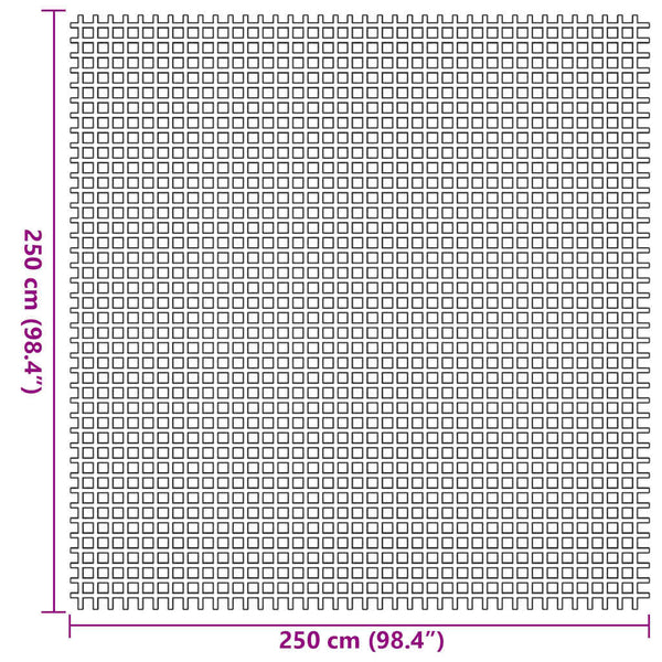 Grüner Zeltteppich 250x250 cm