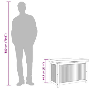 Outdoor-Kissenbox 90x50x60,5 cm Massivholz Akazie