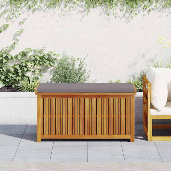 vidaXL Coffre de rangement d'extérieur 113x50x60,5 cm Bois d'acacia massif
