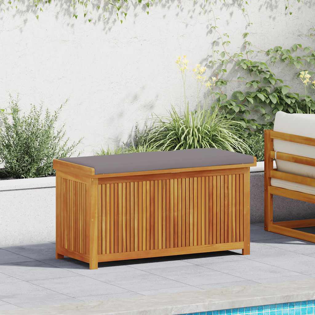 vidaXL Coffre de rangement d'extérieur 113x50x60,5 cm Bois d'acacia massif