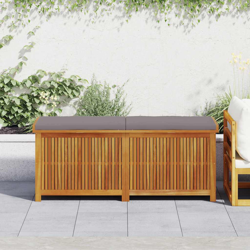 vidaXL Coffre de rangement d'extérieur 150x50x60,5 cm bois d'acacia massif