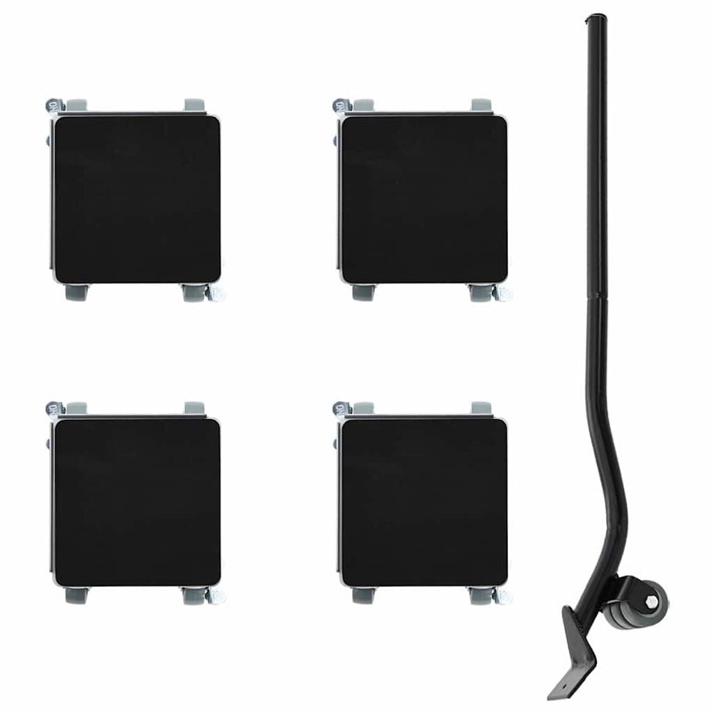 vidaXL Furniture Movers 4 pcs. with Lifter 13.5x13.5x6 cm Steel 1300 kg
